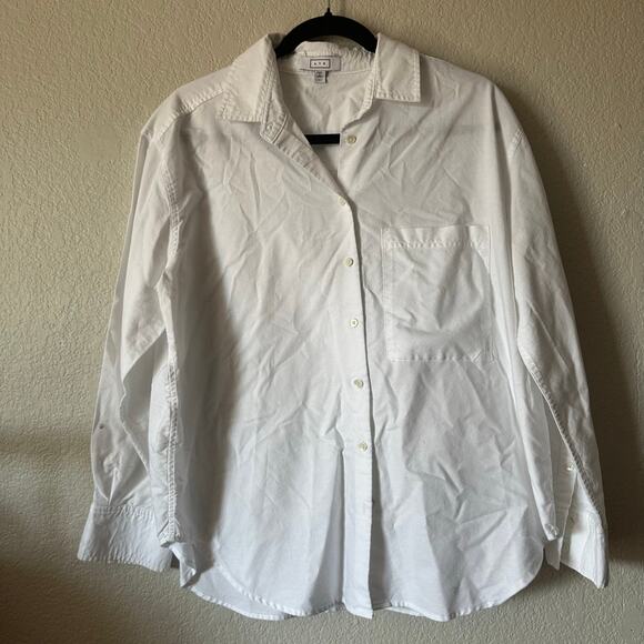 AYR The Deep End Button Down Shirt White Size Medium - Picture 2 of 5